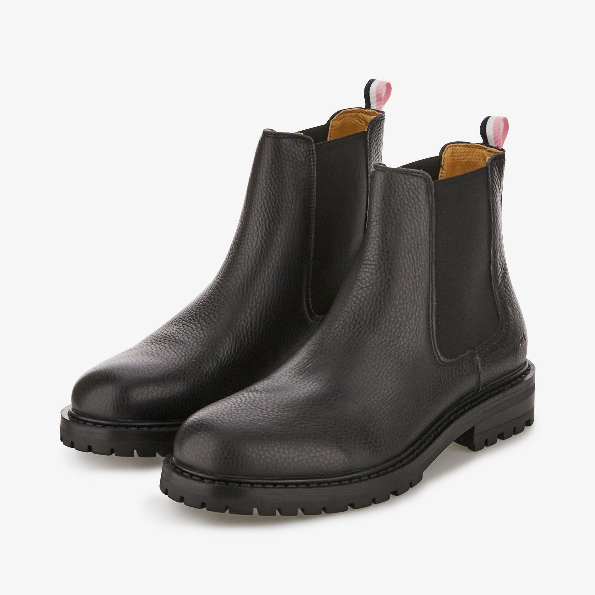 Boots chelsea noires en cuir