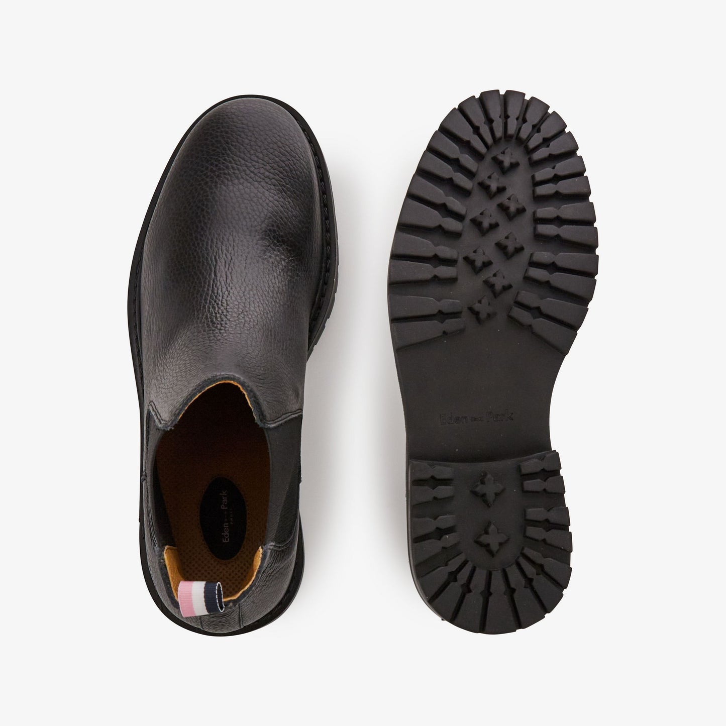 Boots chelsea noires en cuir