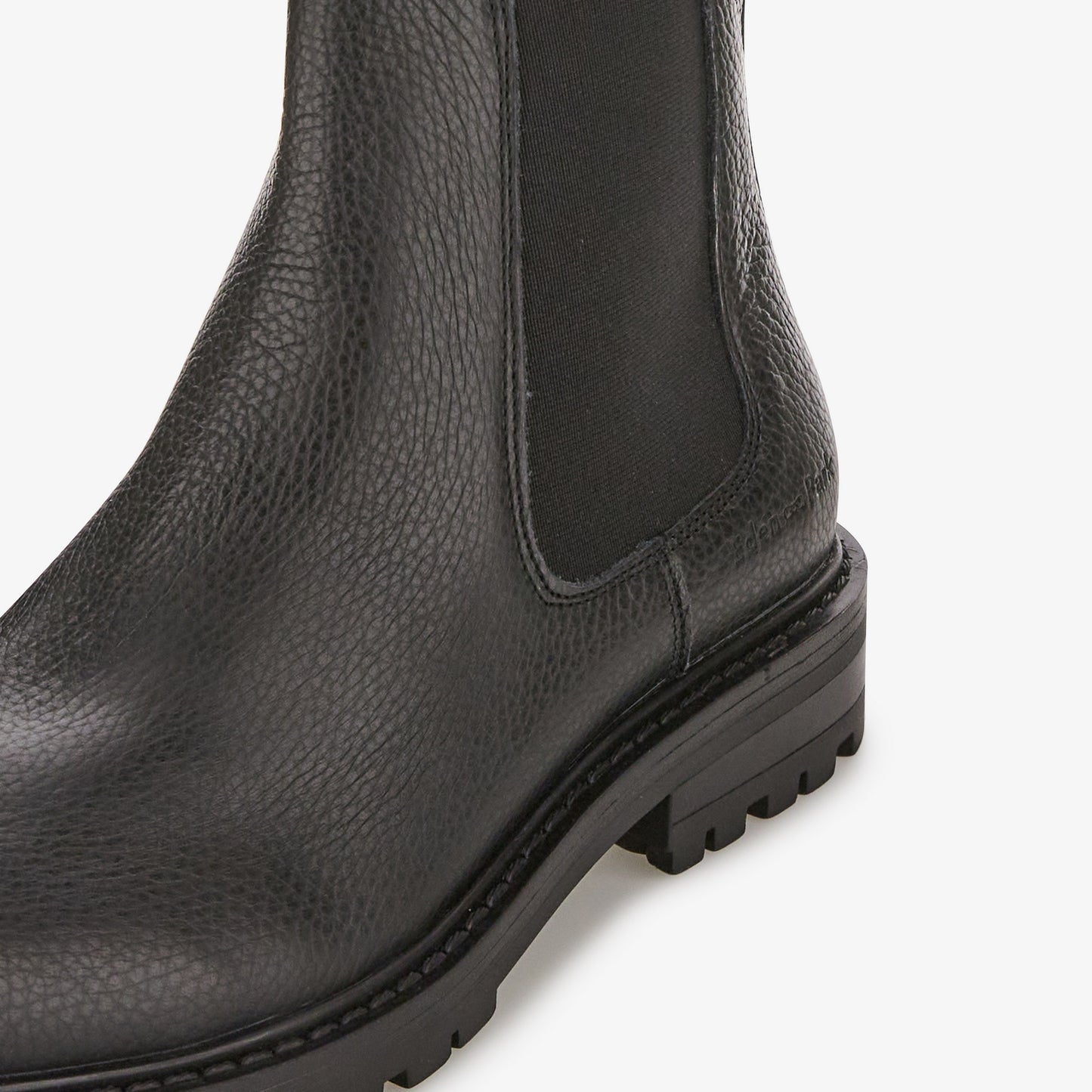 Boots chelsea noires en cuir