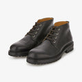 Derbies noires en cuir grainé