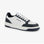Baskets bleu foncé bicolores en cuir