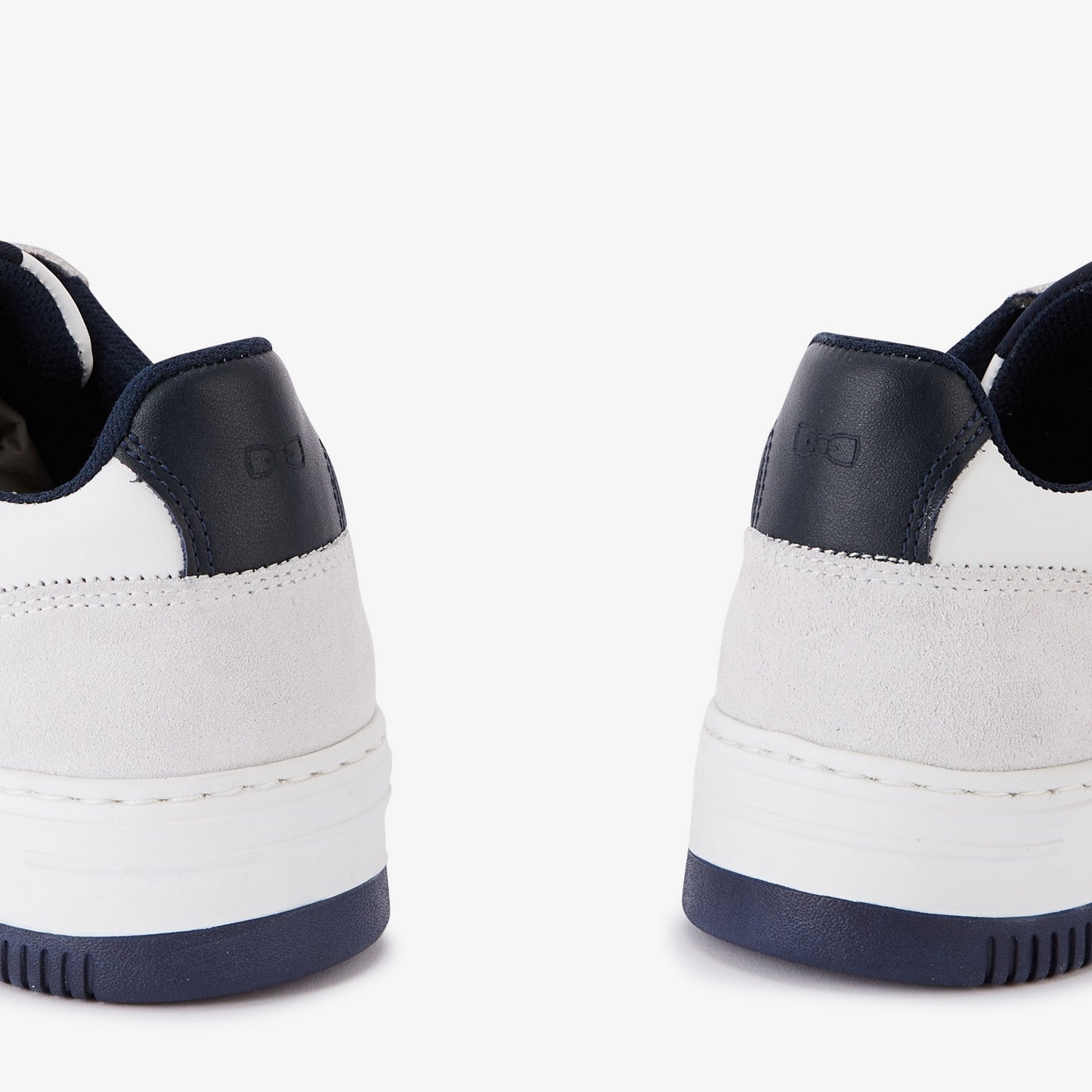 Baskets tricolores en cuir