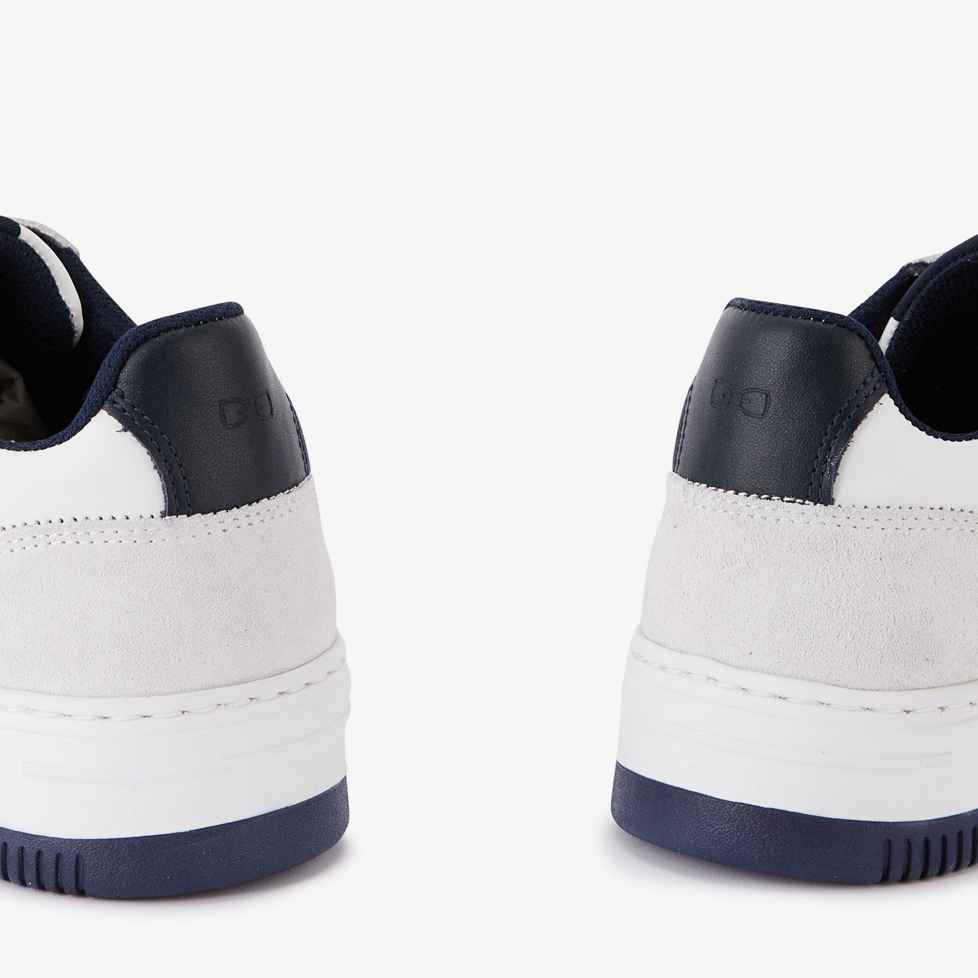Baskets tricolores en cuir