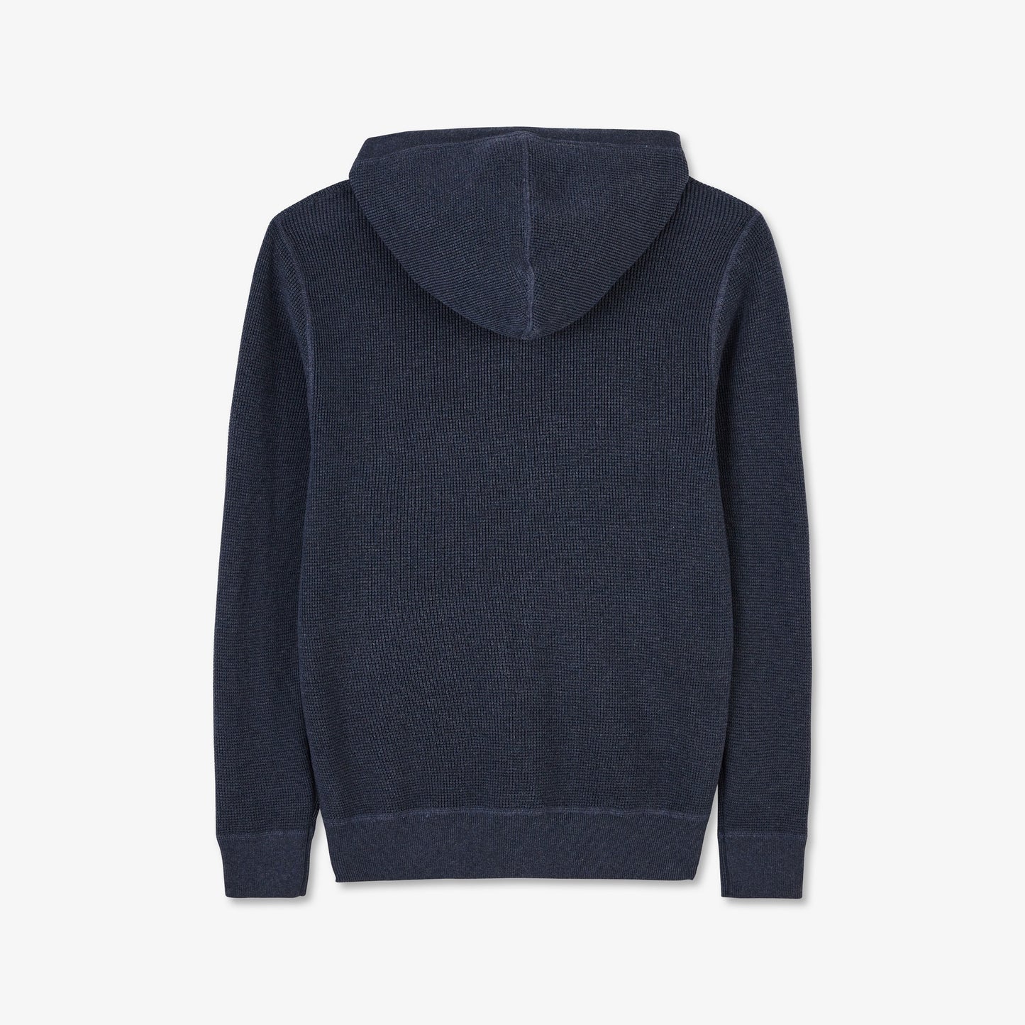 Cardigan bleu marine zippé en maille gaufrée