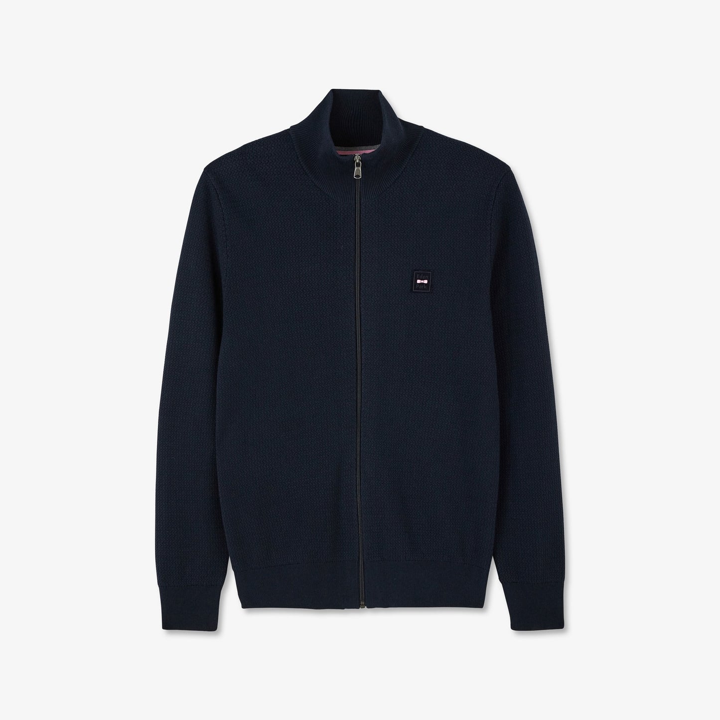 Cardigan bleu marine zippé