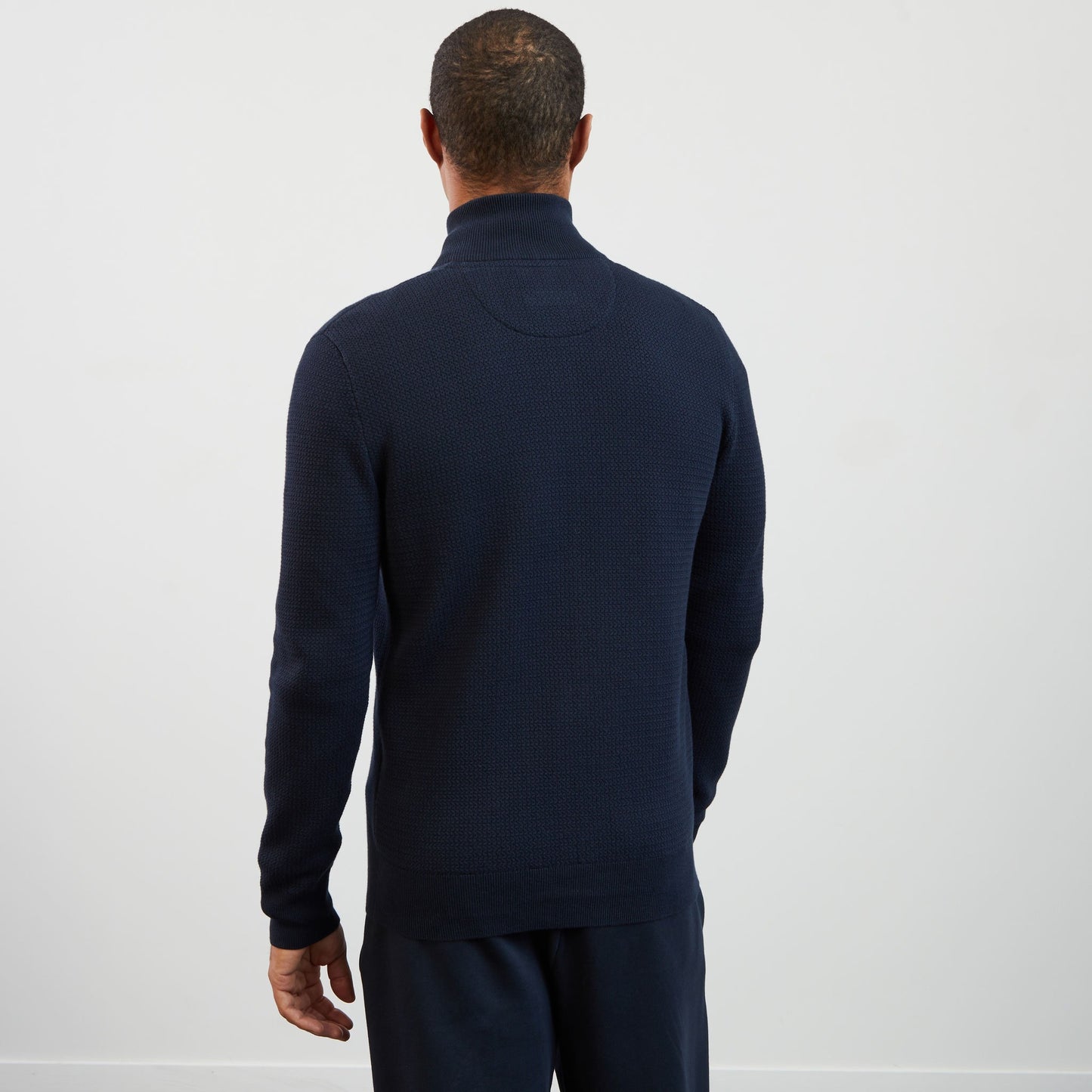 Cardigan bleu marine zippé