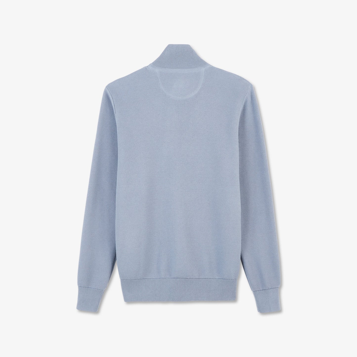 Cardigan gris zippé en maille fantaisie