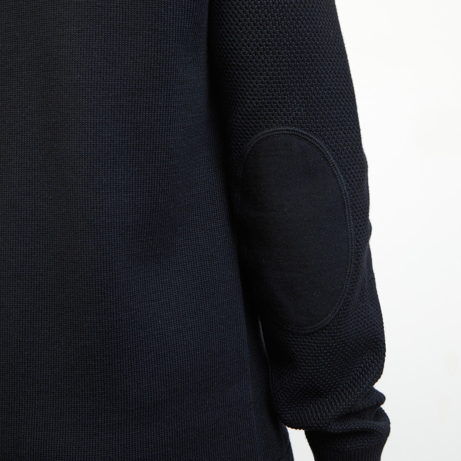Cardigan noir zippé en jeu de mailles