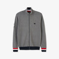 Cardigan gris avec dos tricolore