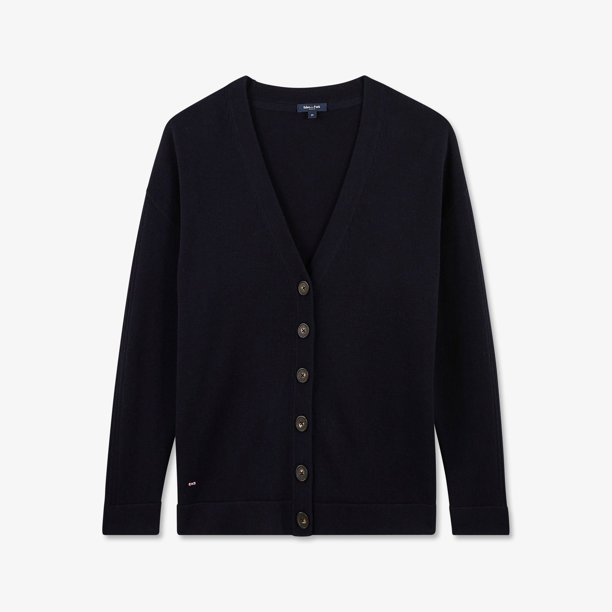 Cardigan bleu marine uni