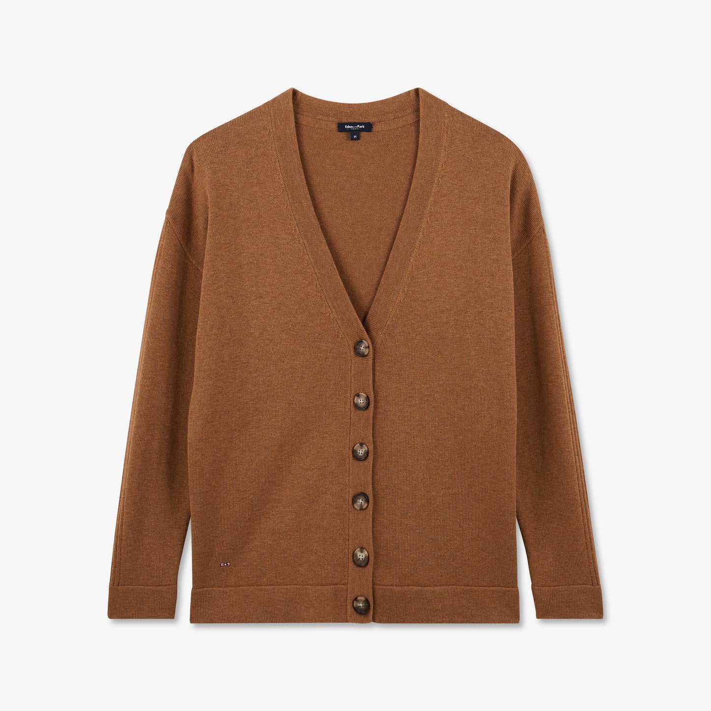 Cardigan marron uni