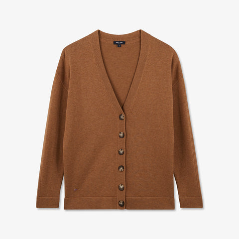 Cardigan marron uni - Image 2
