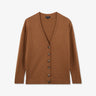 Cardigan marron uni