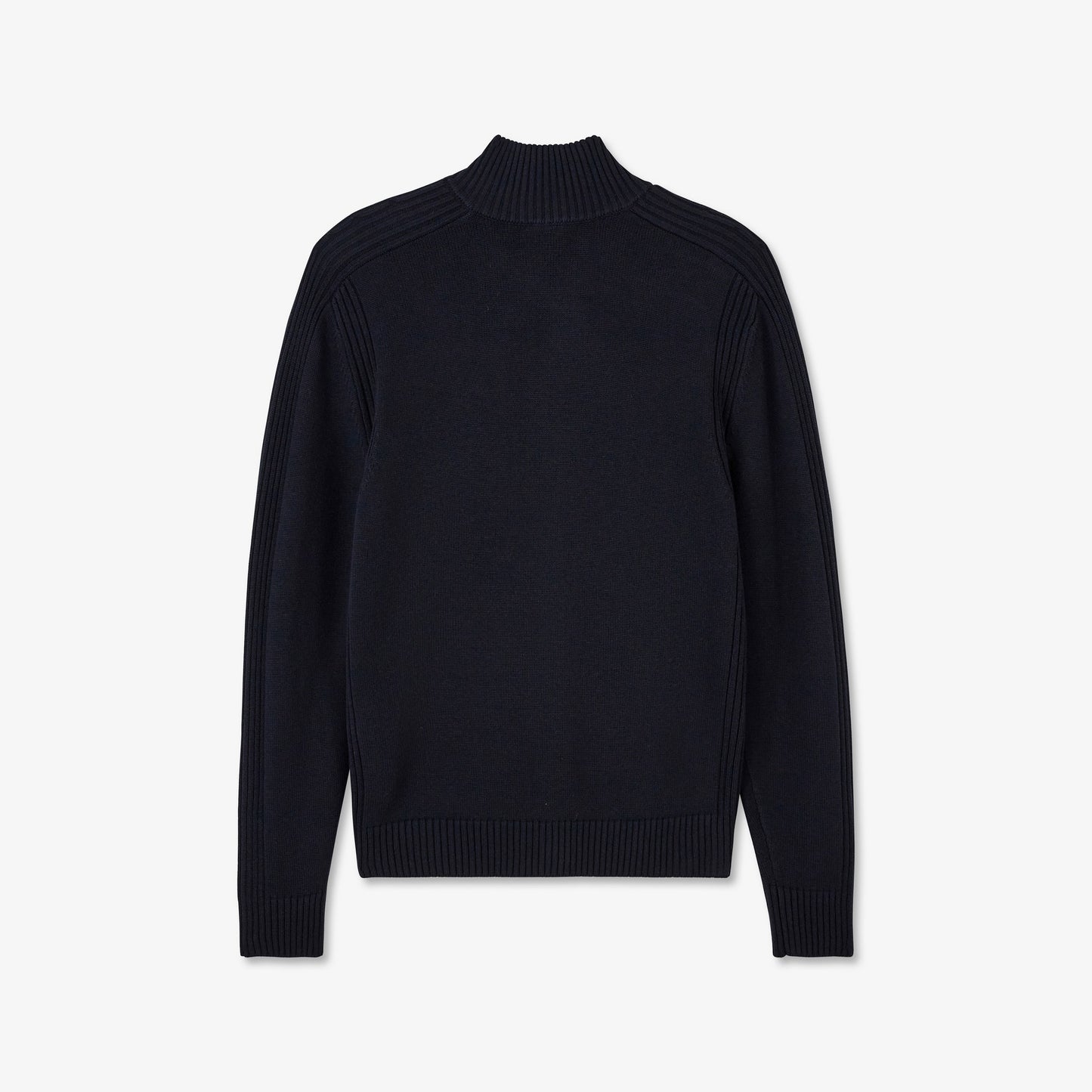 Cardigan bleu marine zippé uni