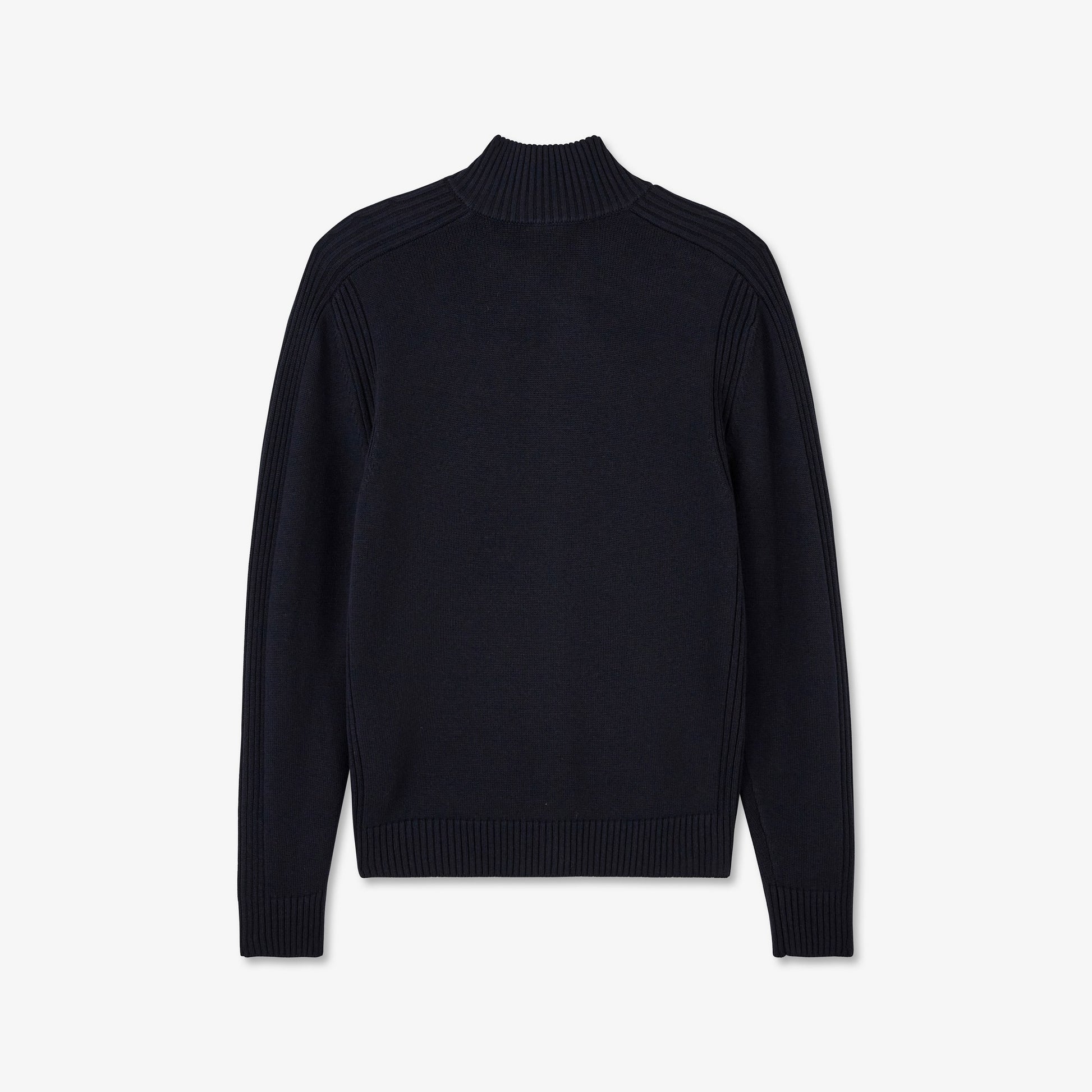 Cardigan bleu marine zippé uni