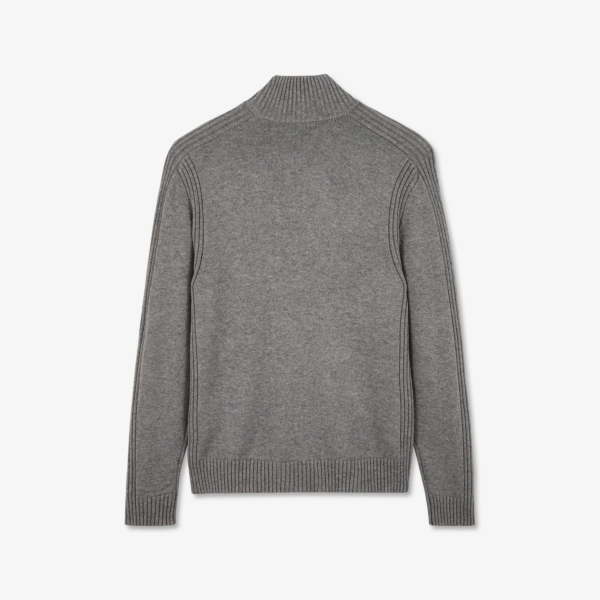 Cardigan gris zippé uni