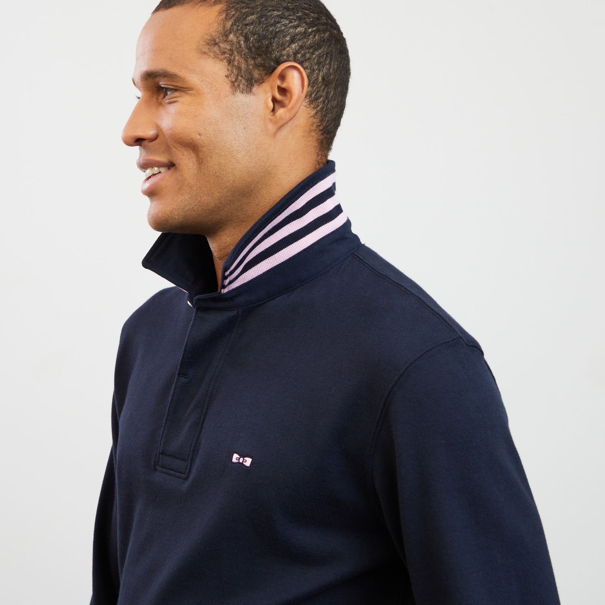 Maillot bleu marine manches longues