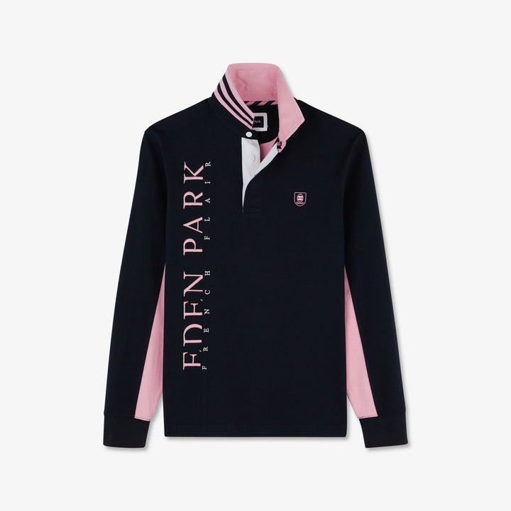 Maillot colorblock rose manches longues