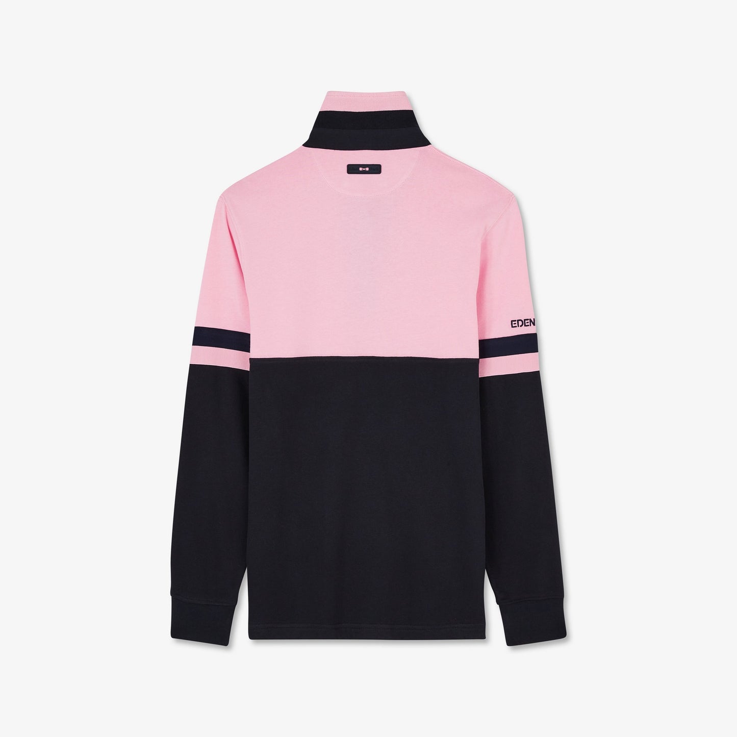 Maillot bleu foncé colorblock manches longues