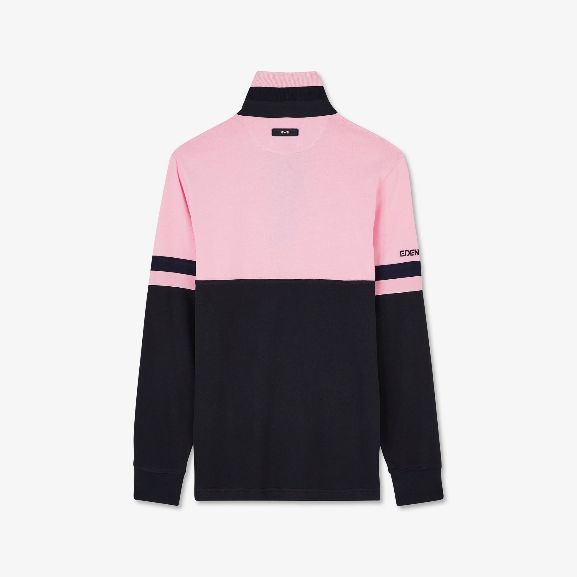 Maillot bleu foncé colorblock manches longues
