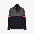 Maillot gris foncé colorblock manches longues