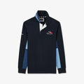 Maillot bleu marine colorblock manches longues