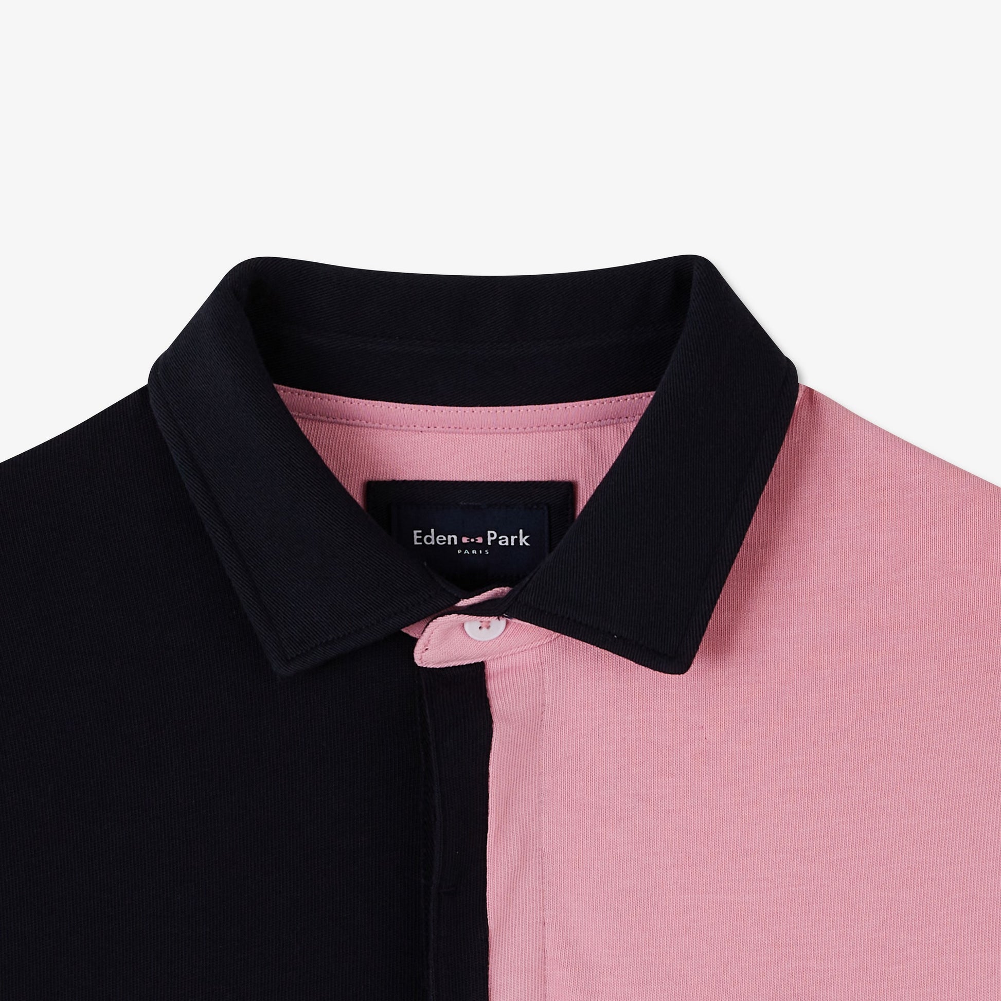 Maillot colorblock bleu foncé à broderie noeuds papillon