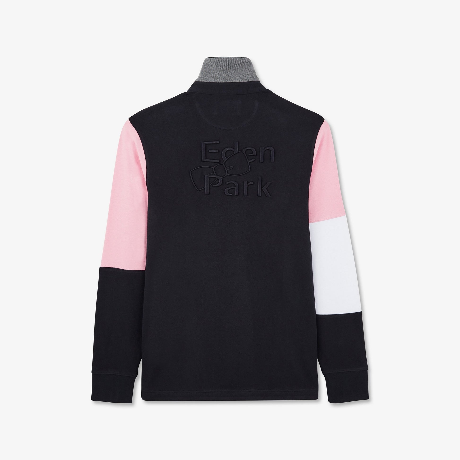 Maillot colorblock rose motif broderie dos