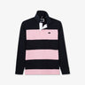Dark blue circle rugby shirt with embroidered 10 on the back