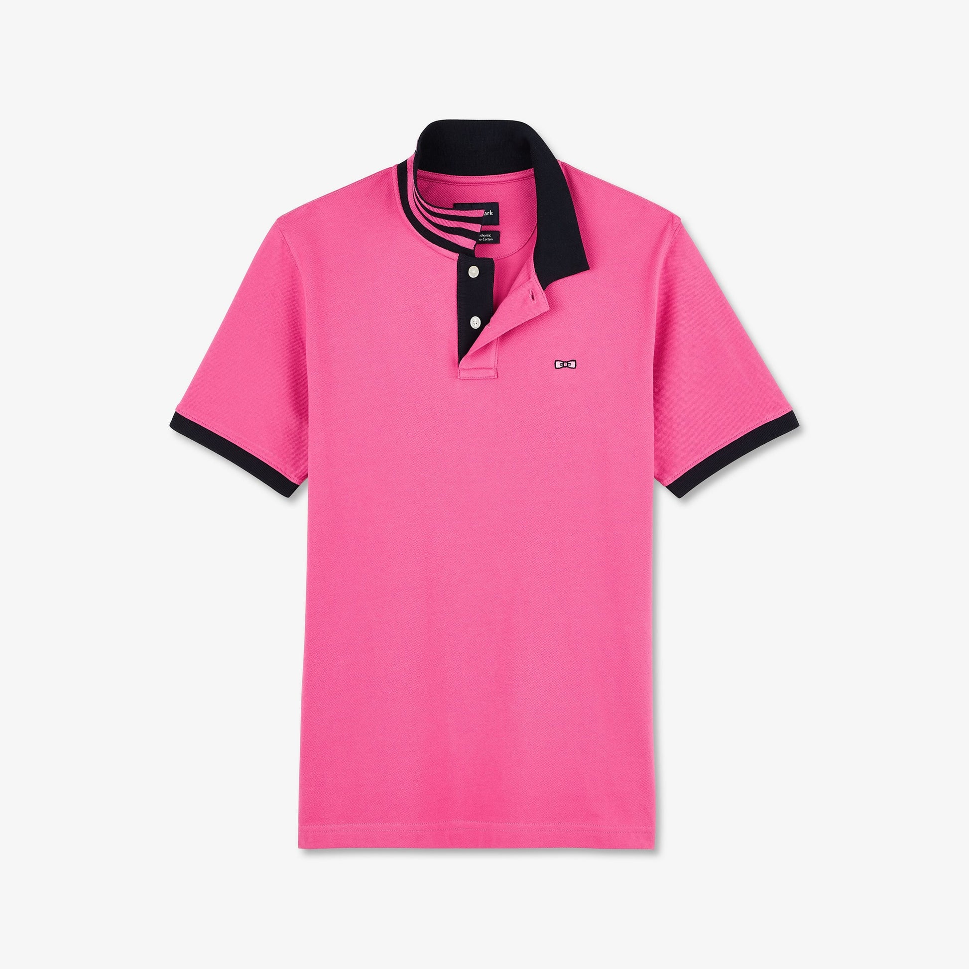 pink and black polo