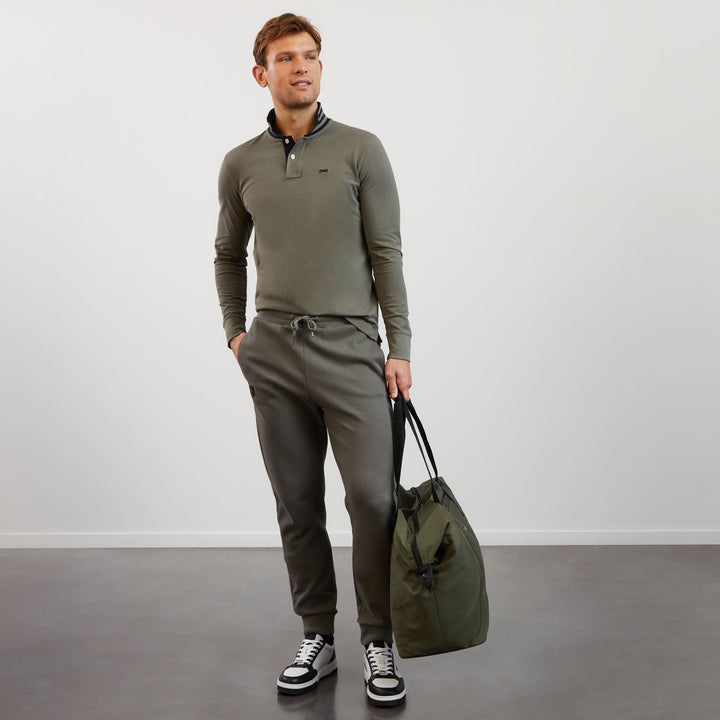 Polo kaki manches longues