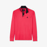 Polo rose manches longues