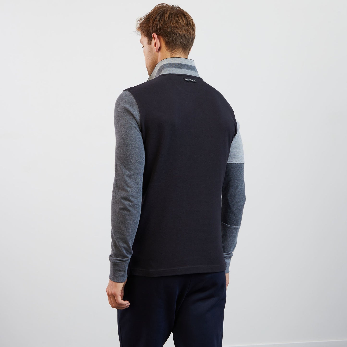 Polo colorblock manches longues