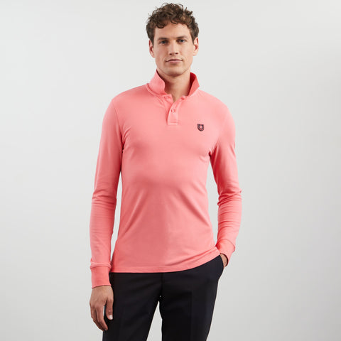 Polo rose manches longues - Image 3