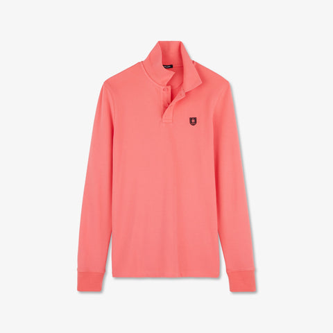 Polo rose manches longues - Image 2