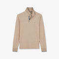 Polo beige manches longues