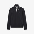 Polo gris foncé manches longues