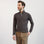 Polo marron manches longues