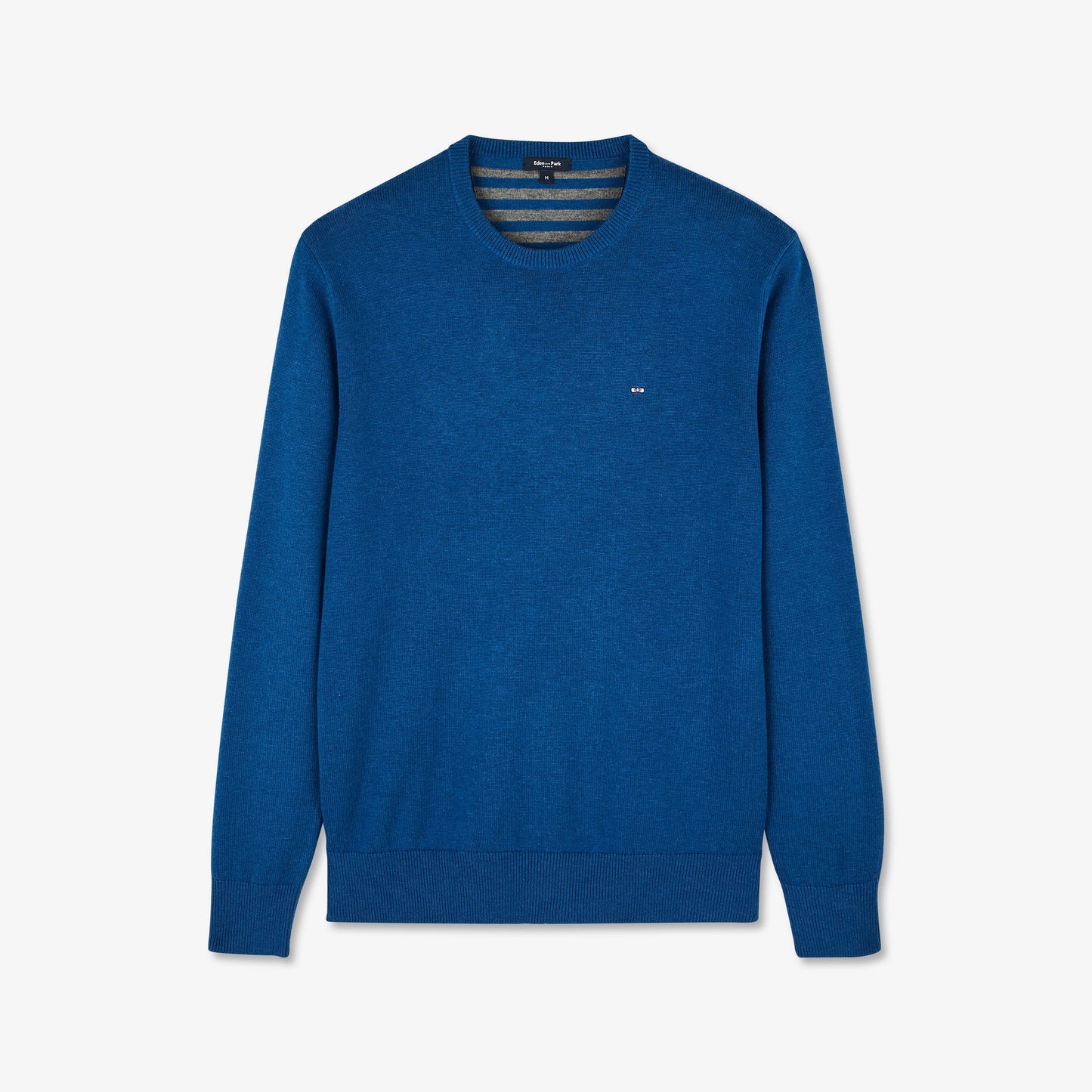 Pull bleu en laine mélangée