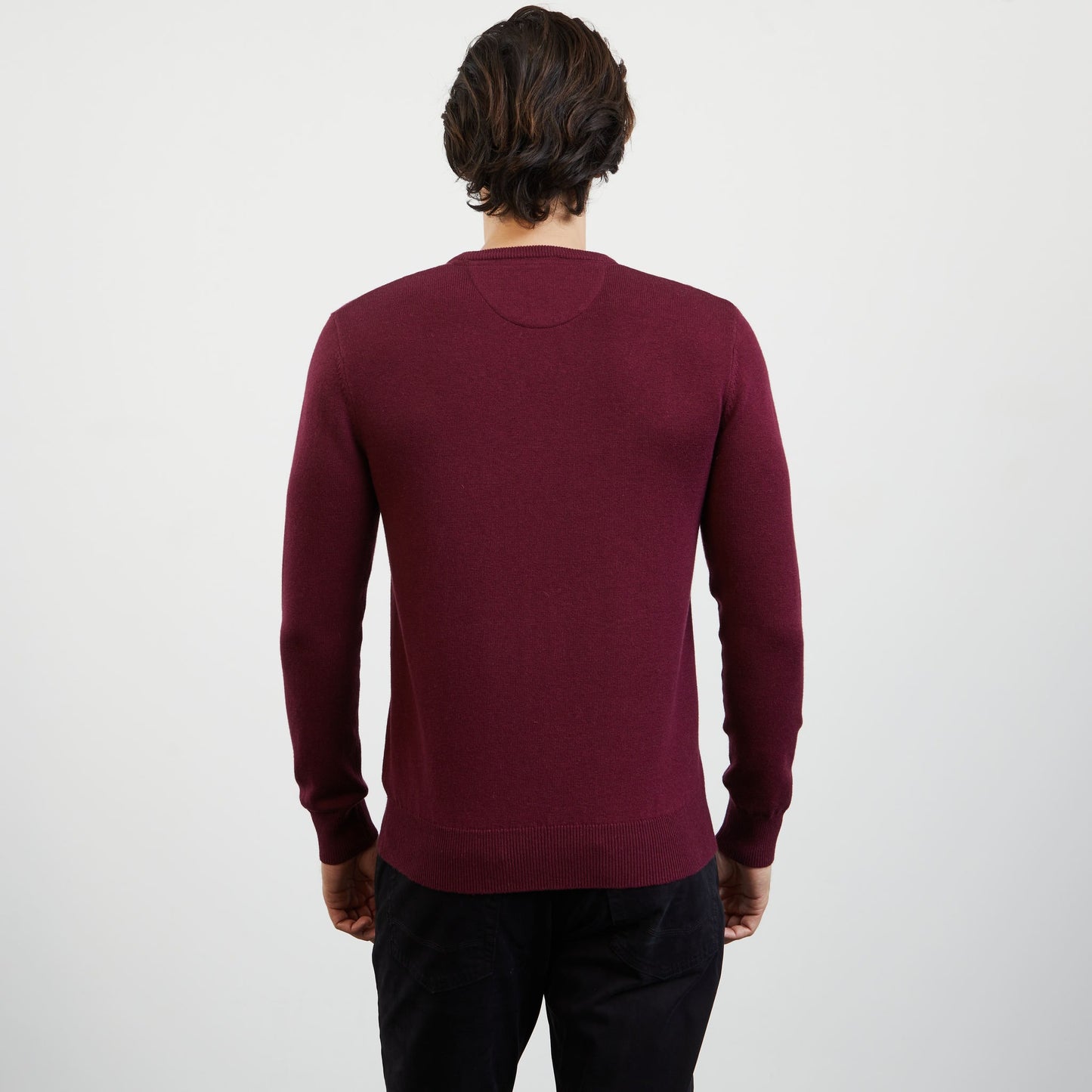 Burgundy wool mix jumper