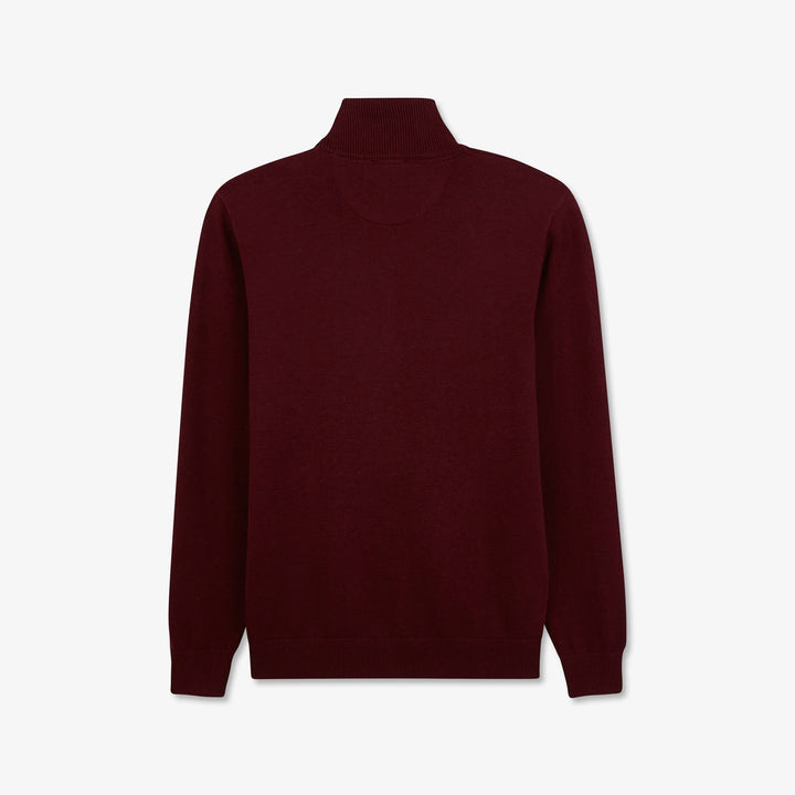Pull bordeaux à col camionneur