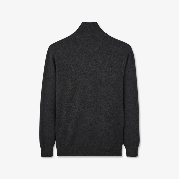Pull gris foncé à col camionneur