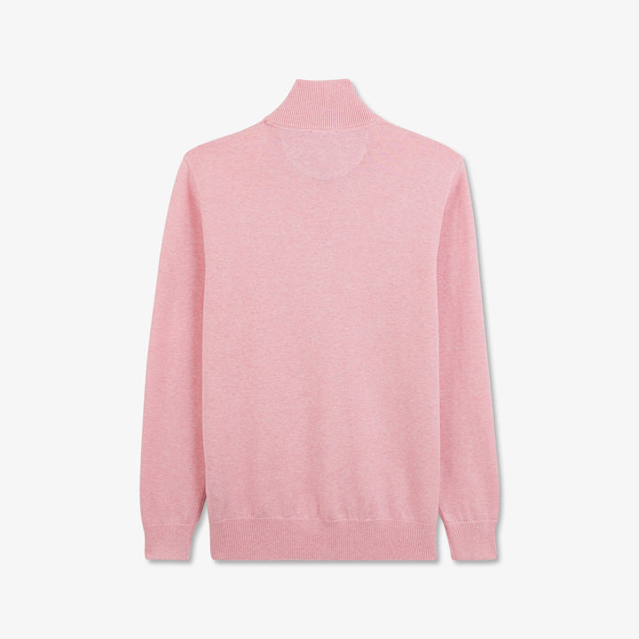 Pull rose à col camionneur