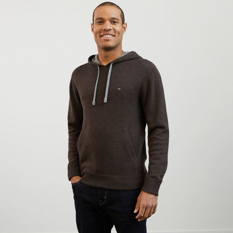 Pull marron à capuche - Image 3