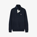 Pull bleu marine jeu de maille