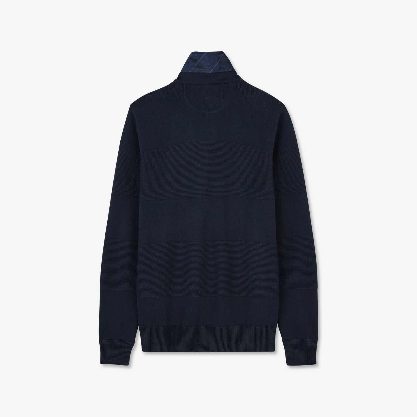 Pull bleu marine jeu de maille