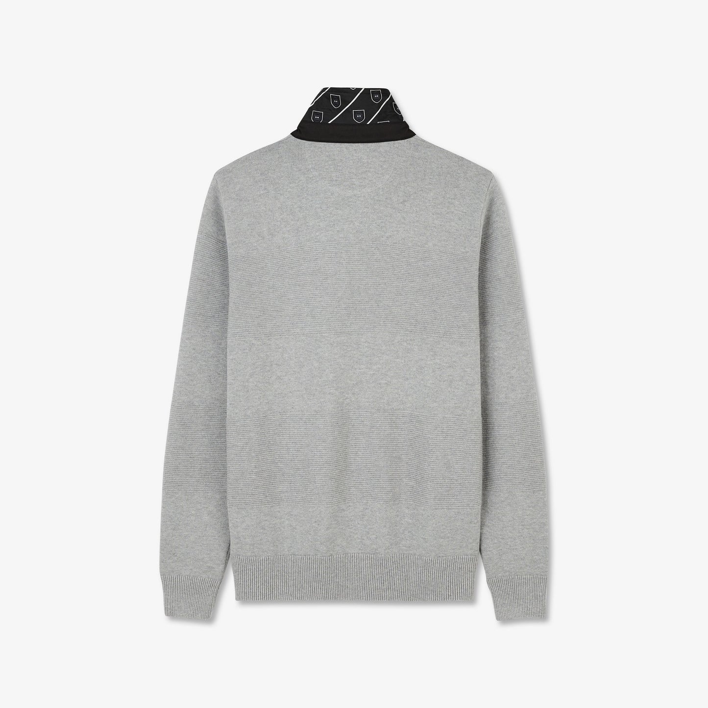 Pull gris jeu de maille
