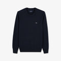 Pull bleu foncé en maille fantaisie