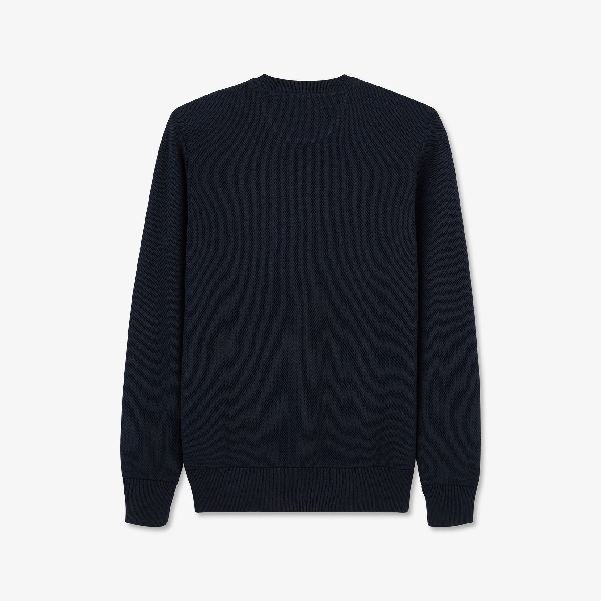 Pull bleu foncé en maille fantaisie