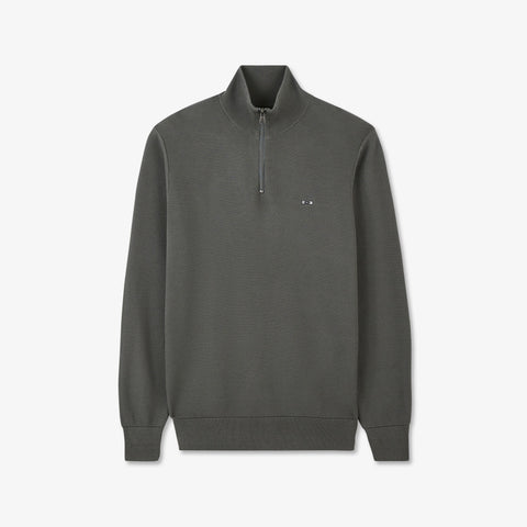 Pull gris camionneur en maille fantaisie - Image 2